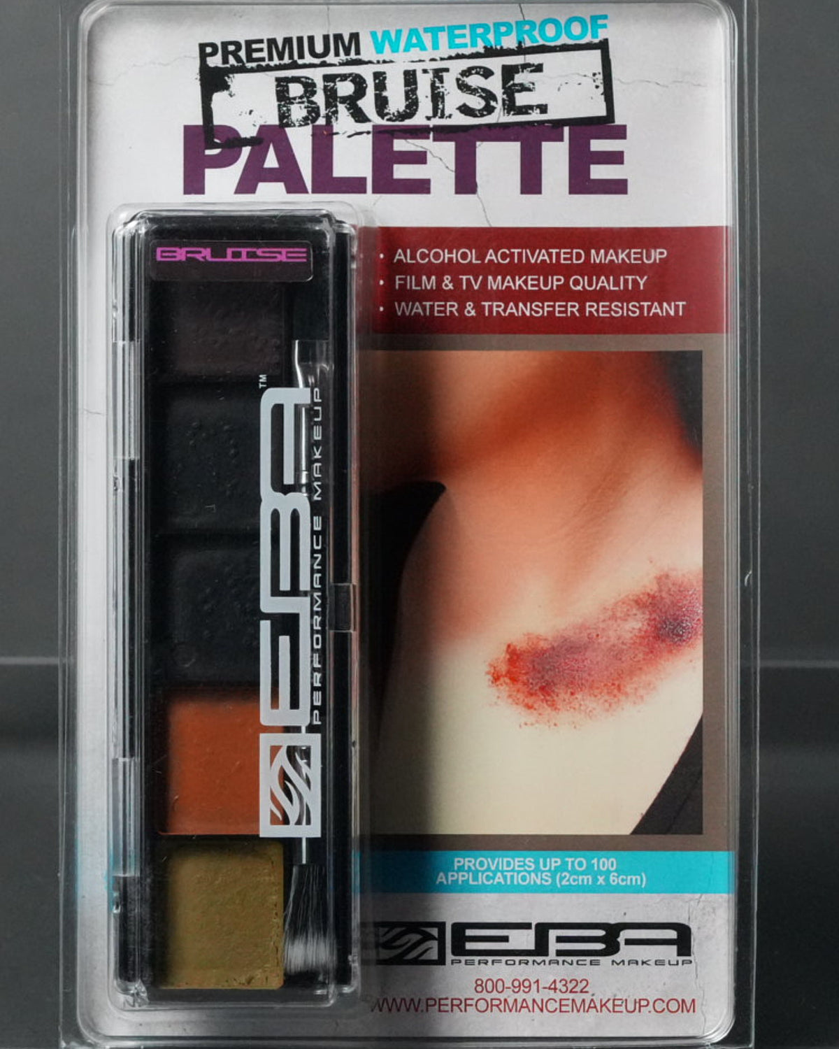 EBA Performance Makeup Encore SLIM Alcohol Palette - Bruise Edition product photograph