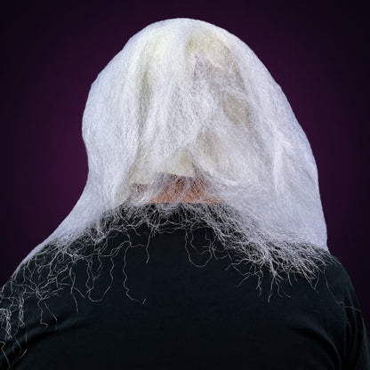 Bram Stoker's Dracula DRACULA DEAD mask, view 3, against a smooth dark aubergine gradient background