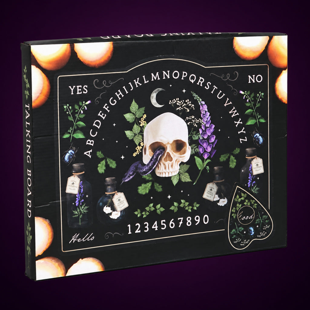 Poisonous Plants Talking Board – packaging view 4 on dark plum gradient