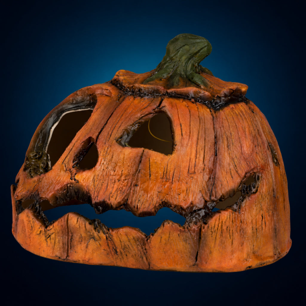 Rotten Pumpkin 2 – angled view on dark blue-teal gradient
