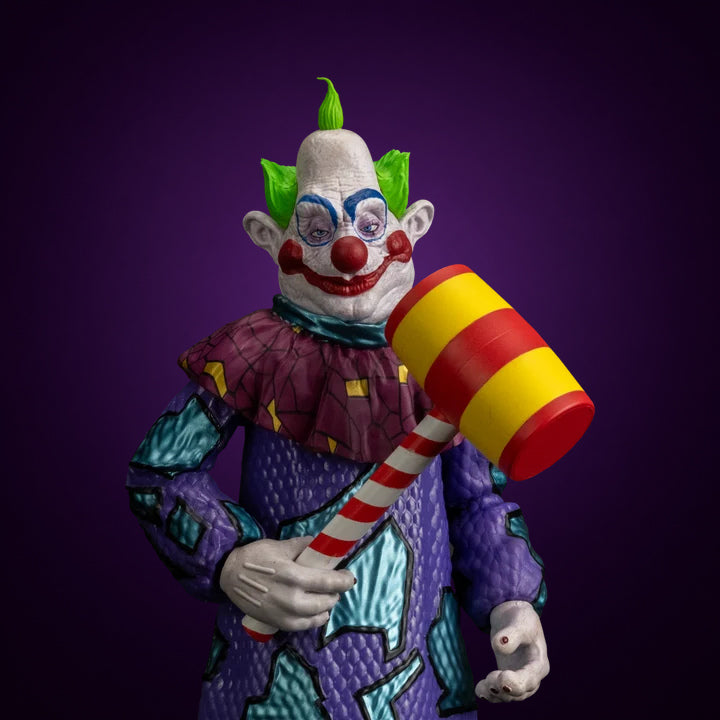 Scream Greats Killer Klowns from Outer Space Jumbo 8-inch figure – view 1 on dark violet gradient