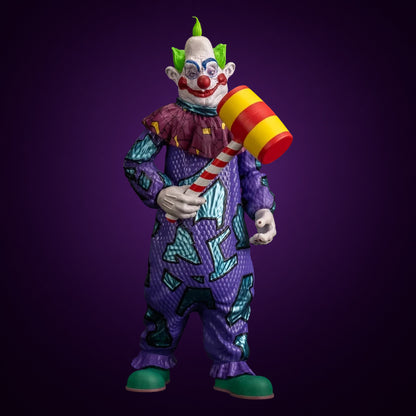 Scream Greats Killer Klowns from Outer Space Jumbo 8-inch figure – view 3 on dark violet gradient