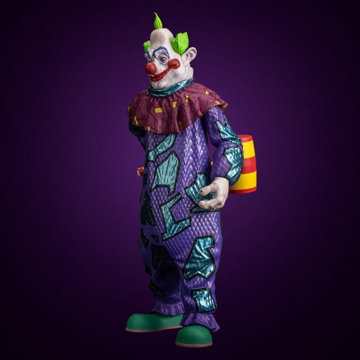 Scream Greats Killer Klowns from Outer Space Jumbo 8-inch figure – view 6 on dark violet gradient