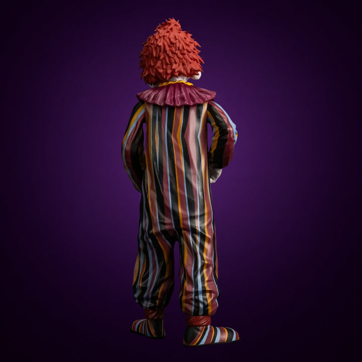 Scream Greats Killer Klowns from Outer Space Rudy 8-inch figure – view 5 on dark violet gradient