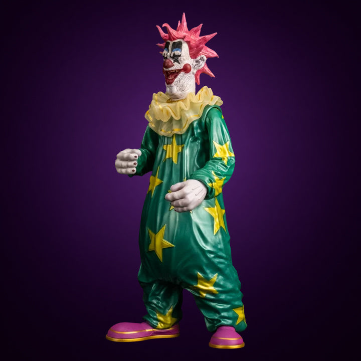 Scream Greats Killer Klowns from Outer Space Spikey 8-inch figure – view 6 on dark violet gradient