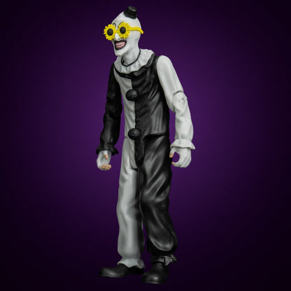 Terrifier 2 Magic Shop Art the Clown 5-inch figure – view 5 on dark violet gradient